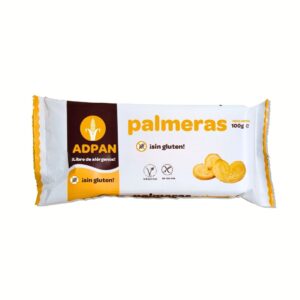 Paquete palmeras de hojaldre sin gluten de 100g