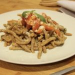 Pasta con harina de garbanzo sin gluten