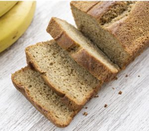 Pan de plátano sin gluten