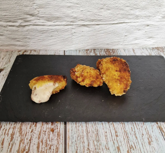 Croquetas de cecina y queso de cabra sin gluten