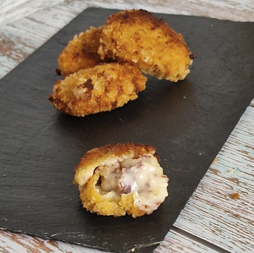 Croquetas de cecina y queso de cabra sin gluten