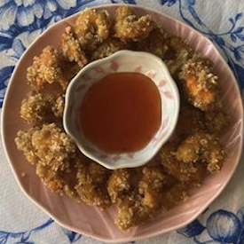 Langostinos rebozados con Panko sin gluten