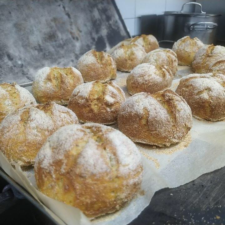 Bollos de pan sin gluten