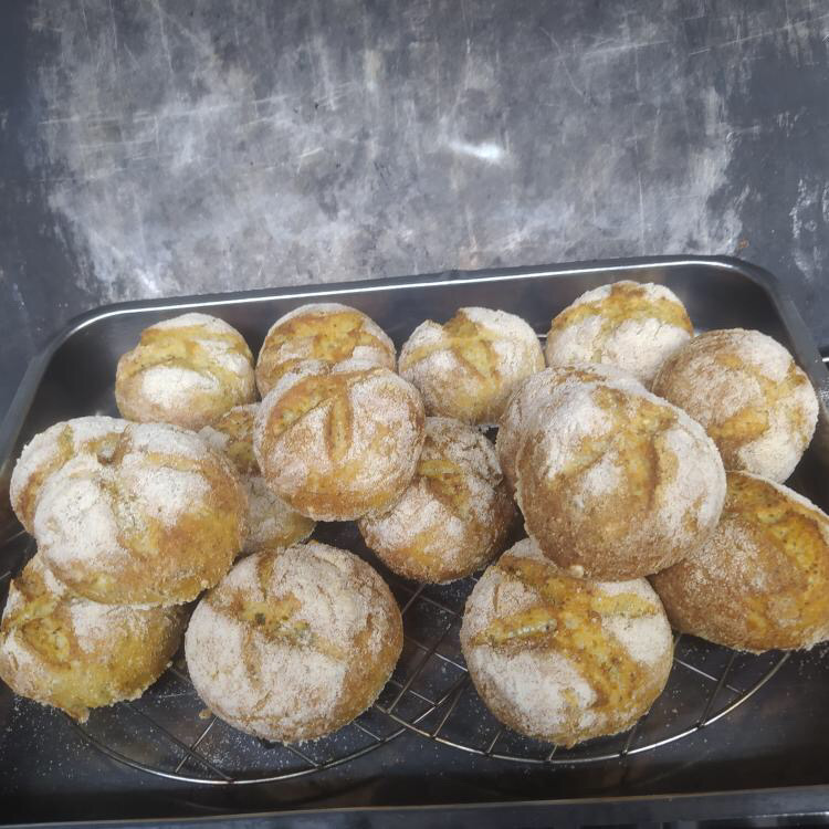 Bollos de pan sin gluten