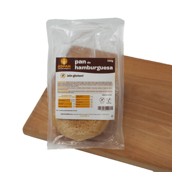 Pan de hamburguesa sin gluten